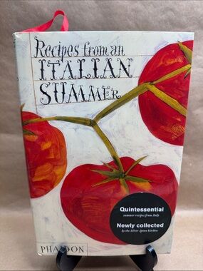 Phaidon Cookbook with Red Tomato Artwork